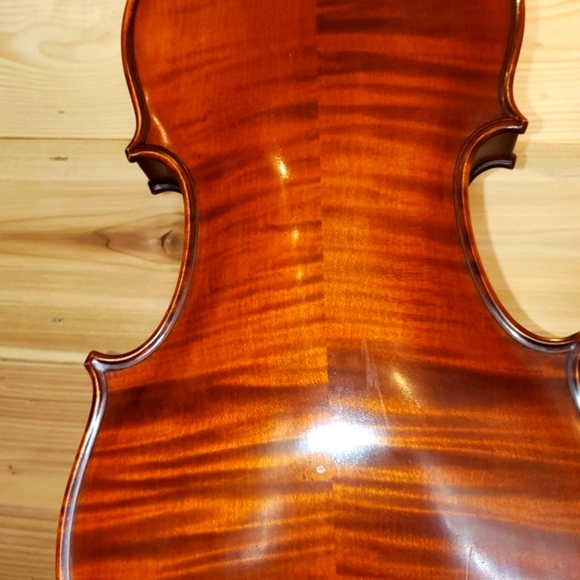 🔥 Violin- pro instrument w/ aged maple & FLAMES🔥 - Picture 1 of 11